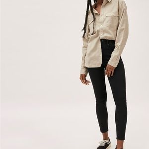 Everlane High Rise Black Skinny Jean size 27